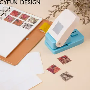Large Stamp Puncher & Embossing Tool - Embossed Cutout Stamp-Style Decorative Cutter (S/M/L Sizes) with Versatile Use for Handmade Books, Cards, Scrapbooking Home Craft Supplies #crafttok#crafter #summervibes #Junk Journal #Scrapbooking