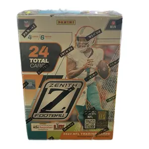 Zenith 2024 Football Blaster Box - 1 Auto or Mem with Ultra-Rare Zoom Insert & Numbered Parallels for Collectors - Sport Trading Cards