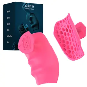 VAGUYGY Rubber Fingerless Gym Gloves - Pull Up Grips for Men & Women, Suitable for Gym & Home Workouts, Improves Grip Strength