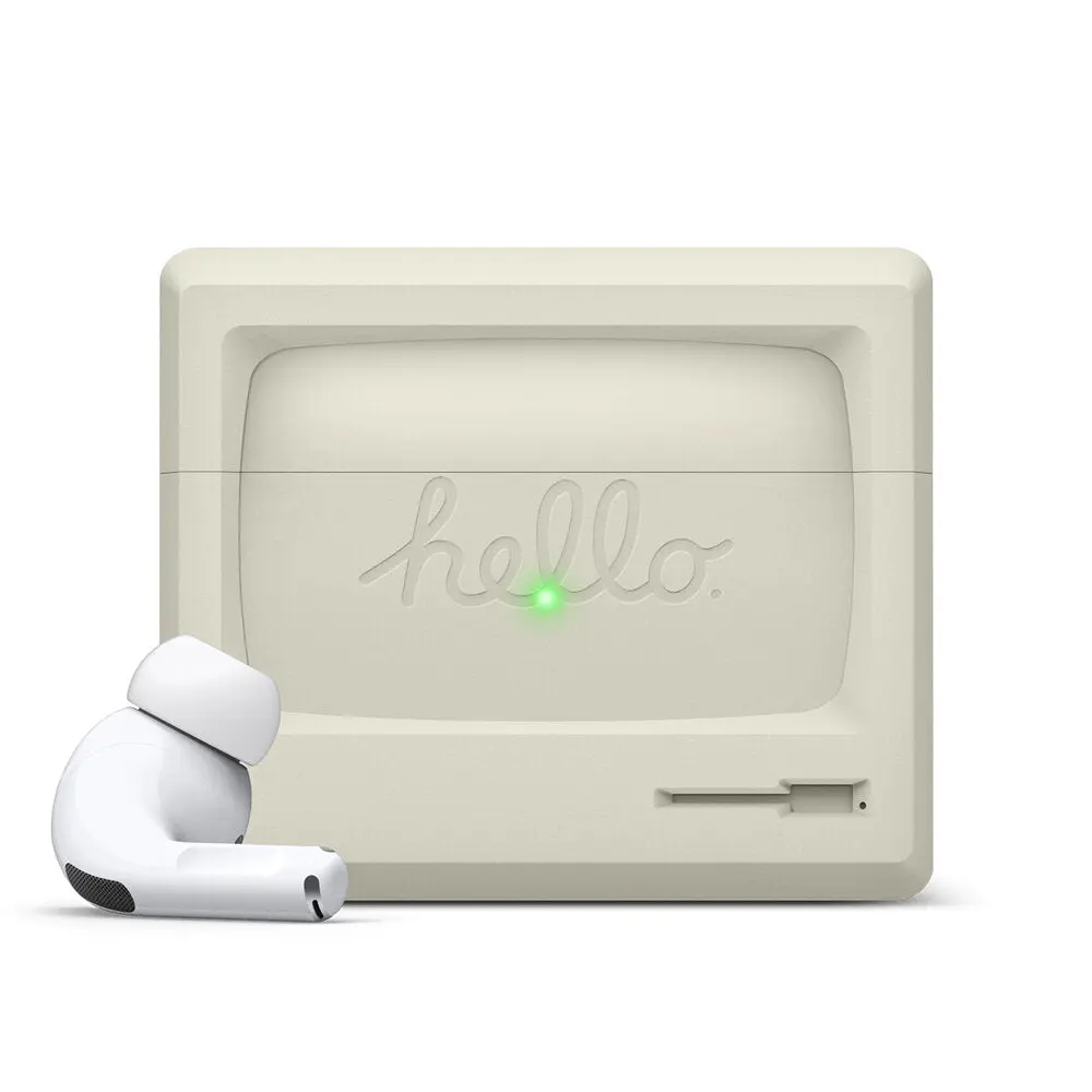 elago AW3 Case for AirPods Pro, Retro Wired Accessories with Enhanced Protection
