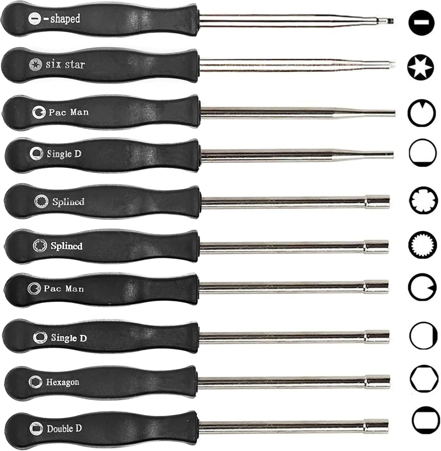 Pack of 10 Carburetor Adjustment Tool Screwdriver Kit for Most 2-Cycle Small Engine Trimmers, Chainsaws, and Leaf Blowers