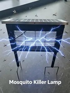Portable Outdoor Mosquito Killer Lamp with a high-efficiency trapping range. It utilizes non-toxic physical trapping technology and features a solar-powered plus USB rechargeable design.