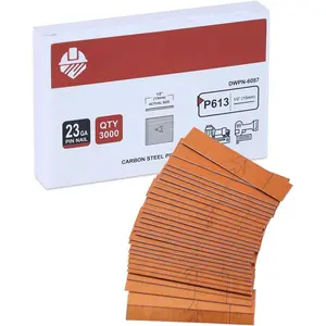 23 Gauge Pin Nails, 3000 Cts 1/2-Inch  Headless Piner Nails, Galvanized 23 GA Pins Nails for   for Woodworking and Trim Work