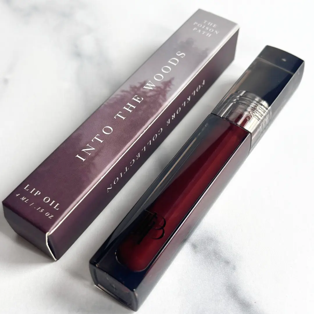 Blood Countess | Blood Red Witchy Lip Oil + Stain | Hydrating Lip Oil with Hyaluronic Acid + Jojoba + Sweet Almond + Peppermint Oils