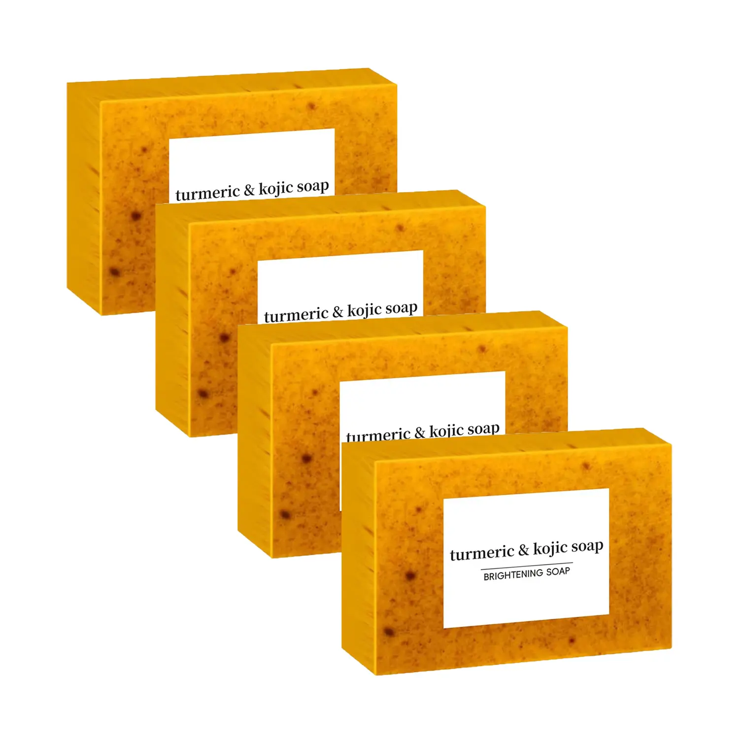 Handmade Ginger Cleanser Soap Set, 4PCS Refreshing Hydrating Face & Body Soap for Soothing Skin, Moisturizing Bath & Shower Body Care Products for Women & Men