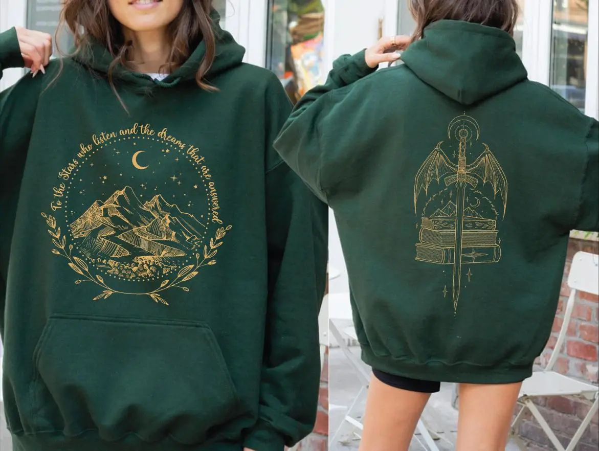 2 Side ACOTAR Hoodie: Velaris City of Starlight - Unisex Sweatshirt, Hoodie, T-Shirt, Booktok Shirt, Year-Round Style, Easy to Wear, Relaxed Fit, Easygoing Feel