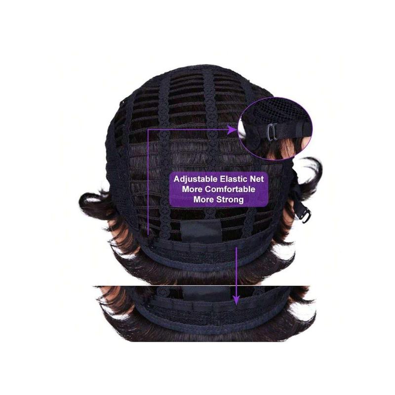 Ombre Gray And Blonde Hair Wig Synthetic Short Afro Kinky Curly Wigs For Women Short Pixie Curly Wigs For Christmas Day Parties