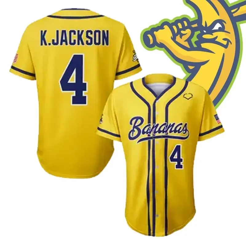 #4 Jackson Savannah Bananas JERSEY, Gift For Friend, Gift for Fan