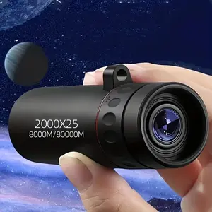 Portable Single Tube Telescope, 2000x25 HD Magnification Monocular High Power Telescope, Suitable for Outdoor Camping, Travel, Concerts, Fishing, Powerful Telescope