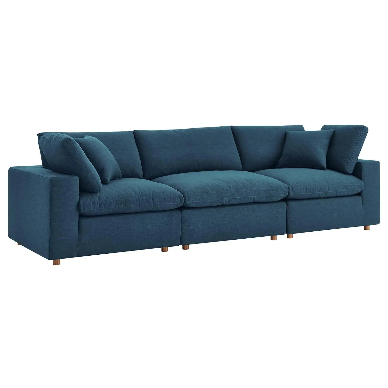 Modway Commix Down Filled Overstuffed 3 Piece Sectional Sofa Set