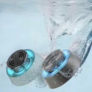 Bluetooth-compatible Shower Speaker Ip67 Waterproof Wireless Speaker with Colorful LED Lights, Portable Outdoor Stereo Sound for Beach Pool Travel Home Use