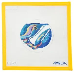 Blue Lobster Needlepoint Canvas