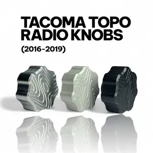 Toyota Tacoma Topography Radio Knobs (2016-2019) 3rd Gen Billet Aluminum
