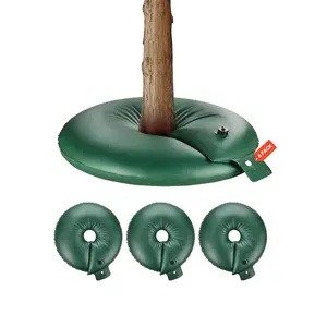 VEVOR Tree Watering Rings, 4 Pcs 20 Gallons Tree Watering Bags, 6-9 Hours Slow Release, Refillable Planting Water Bags, Water Saving, Heavy Duty Watering System for Shrub Tree Root Drip Irrigation