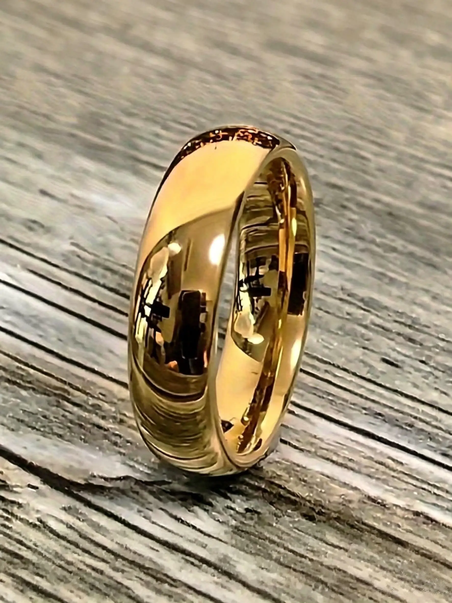 Popular 4mm fashion stackable finger rings arc-shaped plain ring, non-fading stainless steel ring, index finger ring, hand accessory