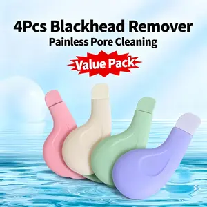 The 4-piece blackhead removal and skin scraper set is compact and sleek, with a smooth feel and outstanding appearance, creating a full at-home skincare atmosphere. It features professional cleaning, accurately targeting nose blackheads, stubborn facial a