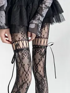 Ultra-Thin Invisible Sheer High-Elastic Gingham Pattern Leggings, Spring Summer Sun Protection Beauty Leggings, Mid Waist Slim Fit