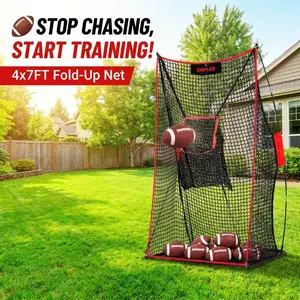 Kapler Pro Football Training Net - 4x7FT Target Practice Net for Backyard & Field Drills - Perfect for Young Athletes, Soccer Teams & Coaching Sessions