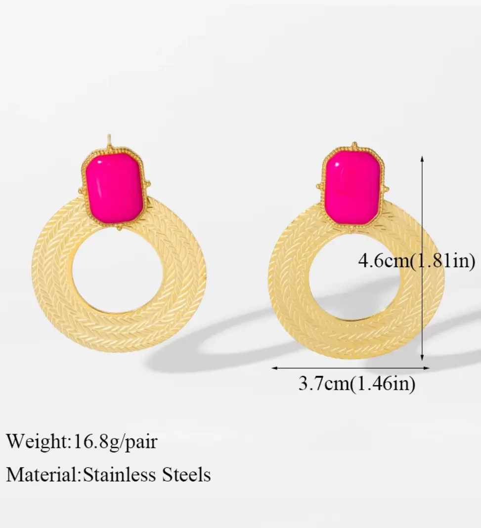 E234-Fashion Lion Head Earrings with Rhinestones for Women!
