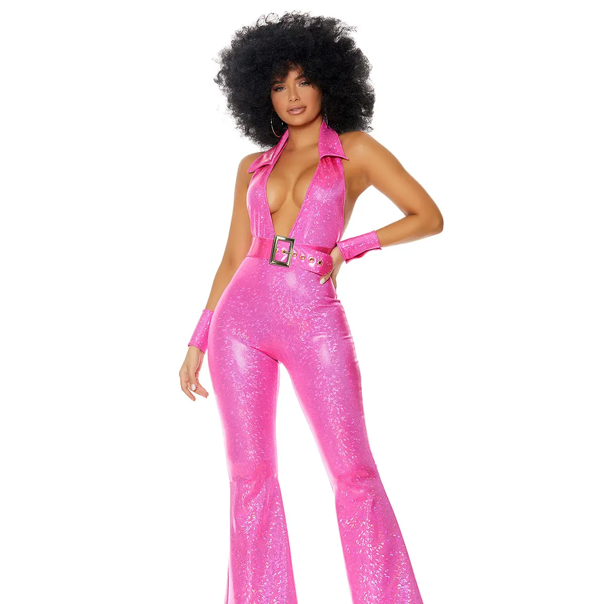 Forplay Women's Halloween Foxy Lady 3-Piece Women's Sexy Disco Costume