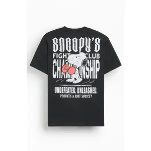 Riot Society Men's Snoopy Fight Club Champion T-Shirt - Multicolor