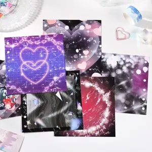 Square Grid Notebook Refill Pages, Sweet Hit Star Collection Scrapbook Inserts, Cute Cartoon Material Journal, Pack of 30 Sheets
