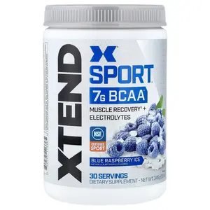 XTEND Sport®, 7G BCAA, Blue Raspberry Ice, 12.2 oz (345 g) XTEND Sport®, 7G BCAA, Blue Raspberry Ice, 12.2 oz (345 g)