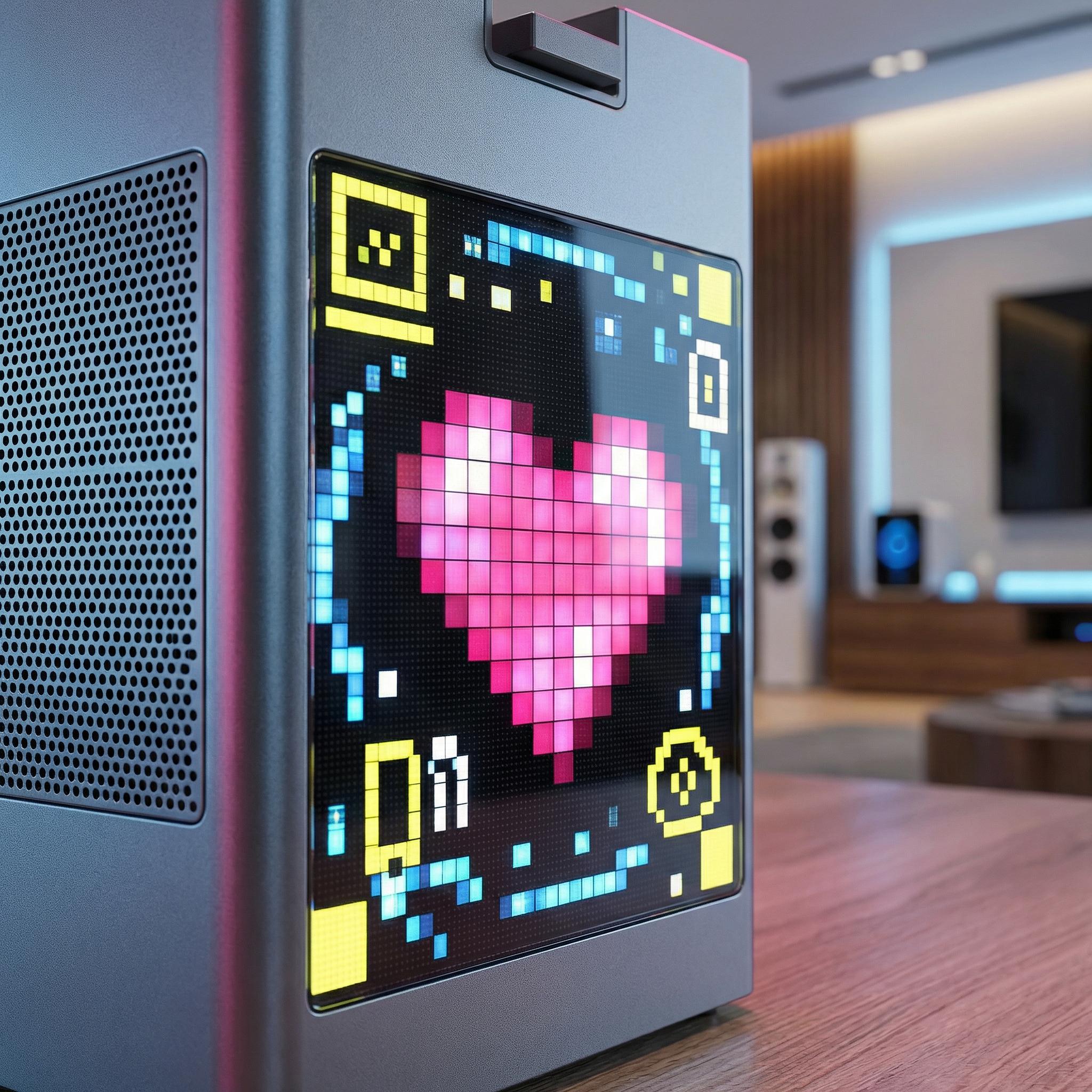 MagSafe-compatible 6-in-1 Charging Station with Bluetooth Speaker, Clock & Pixel Display – Ideal for iPhone, Desk, Travel & Multi-Device Charging | Smart All-in-One Solution for March Madness, Spring Break, World Cup & Easter