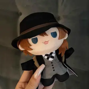 20cm Anime Osamu Dazai Plush Doll Bungou Stray Dogs Nakahara Chuya Cosplay Cute Soft Stuffed Toy For Anime Fans