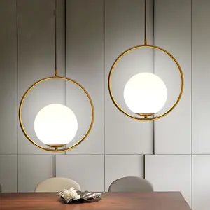 1/2pcs Set, Modern Minimalist Island Pendant Light with Polished Iron Body and Plastic Shade, Ideal for Dining Table Ceiling Decor (E27 Base), Adjustable Height, Home Decor Lighting, Modern Mood Lighting, Perfect as Bedroom Lamp, Bulb Not Included