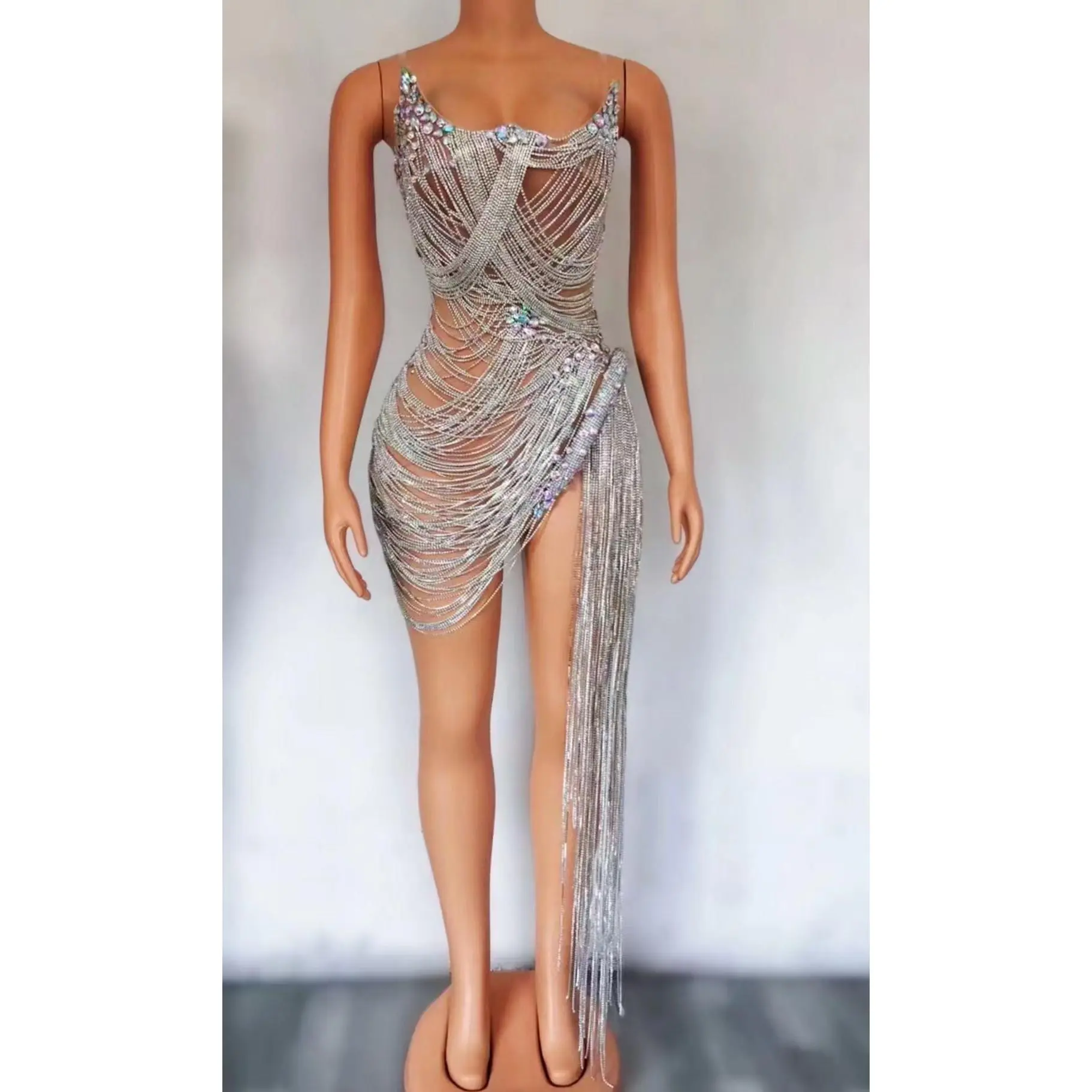 MaLisa Dress  Ab and White