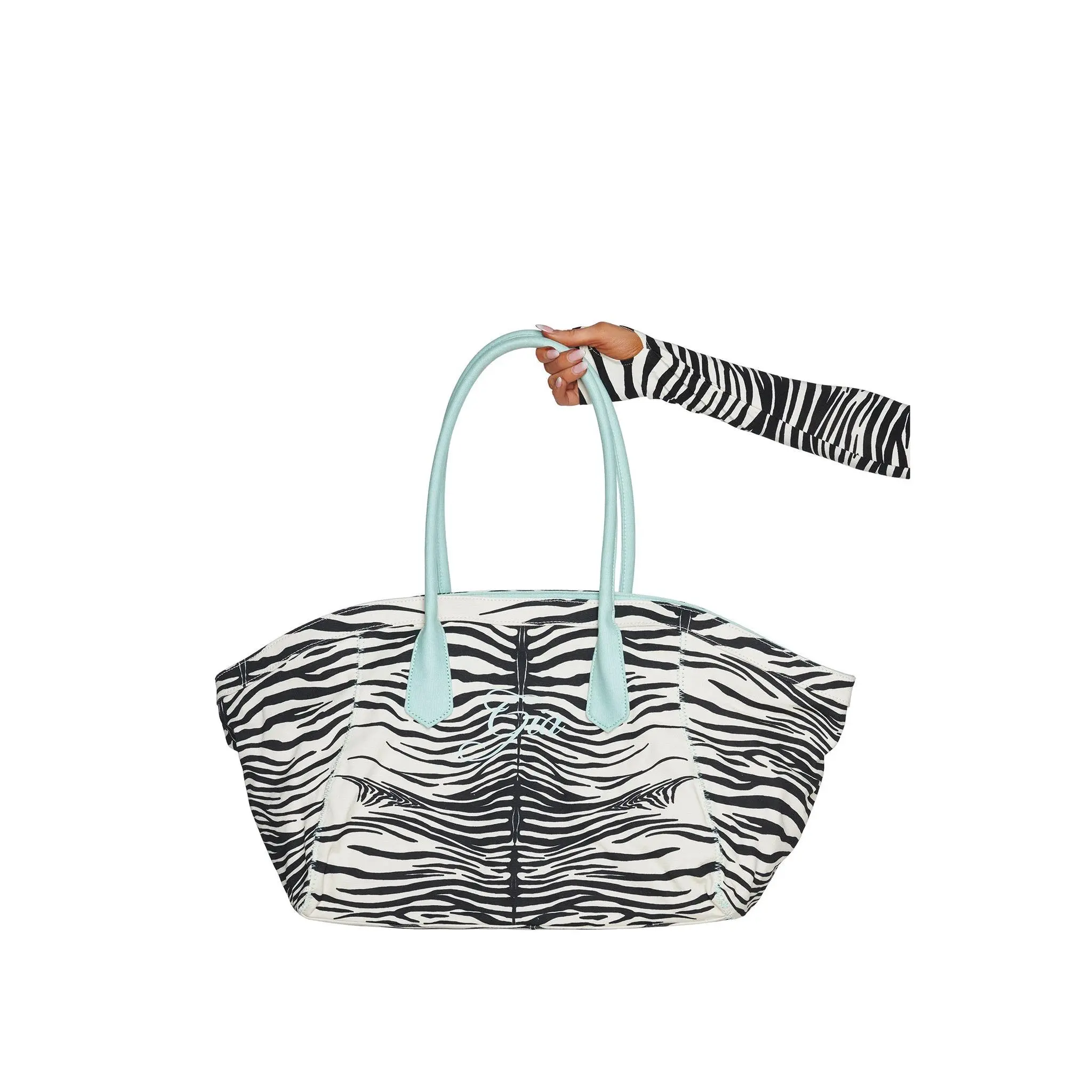BLARE TOTE BAG - FINE LINE ZEBRA