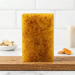 3Pcs Lemon  Kojic Acid Soap - Gentle Dark Spot & Acne Remover, Deep Cleansing Facial  for Bright Radiant Skin, Includes 3Pcs Exfoliating Soap Saver Bags turmeric honey kojic soap wash