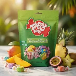 Taffy Town Tropical Fruit Candy, Chewy Sweet Soft Snack
