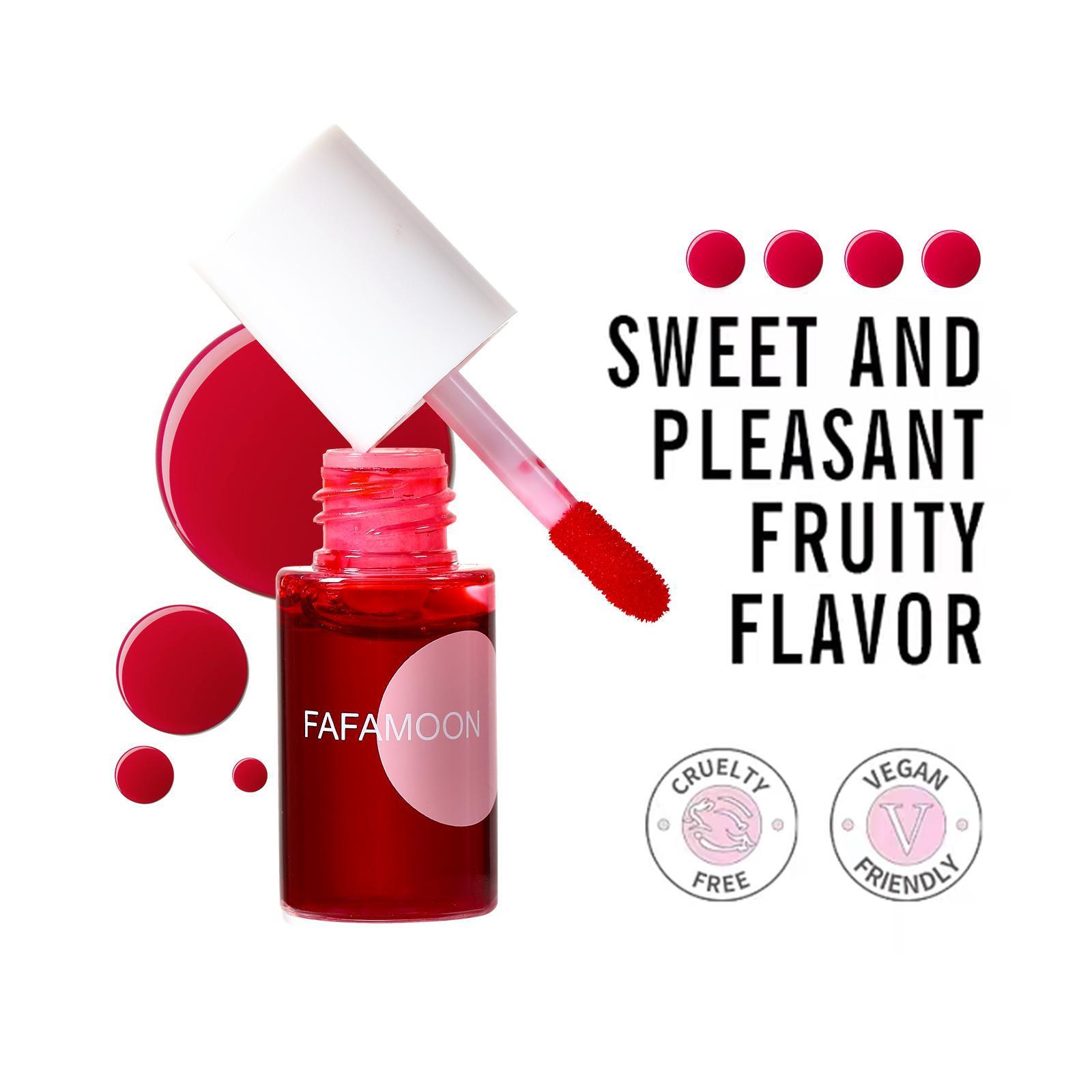 4PCS Lip Tint Stain Set, Mini Moisturizing Water Lipstick, Vivid Color Korean Lip Gloss, Long-Lasting Non-Stick Cup Multi-Use Lip and Cheek Tint