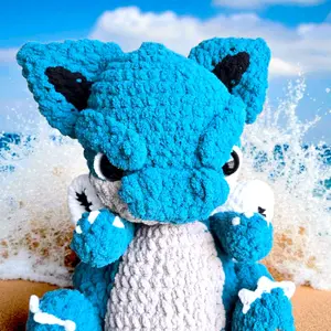 Handmade Crochet Blastoise Fanart Plushie