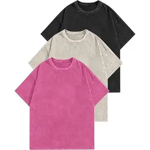 3 Multi-Pack Vintage Washed Oversized T Shirts for Men – Loose Baggy Fit Short Sleeve Tees, Premium Soft Cotton Material, Comfortable Casual Tops for Daily Wear and Outings # TikTokMadeMeBuyIt # MensTees # OversizedStyle # VintageTee
