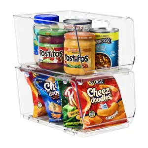 Sorbus Stackable Storage Bins Open Front (Medium 2-Pack)