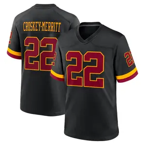 Jacory Croskey-Merritt Washington Commanders Hail Raiser Alternate Game Jersey - Black