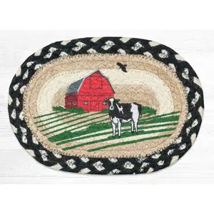 212 MAIN 01-430RB 7.5"x11" OMSP-430 Red Barn Printed Oval Swatch Stickers - Hand-Designed Decorative Stickers for Decoration, Room Decorations, Work of Art
