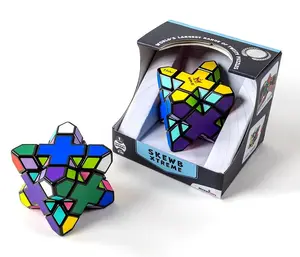 Meffert's Skewb Xtreme - 10-Sided Diamond Brainteaser Puzzle Challenge for Ages 9+ - Colorful & Durable Travel-Friendly Fun