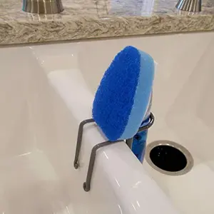 Dish Wand Holder Adjustable Kitchen Dishwand Sink Caddy (Black or Grey)