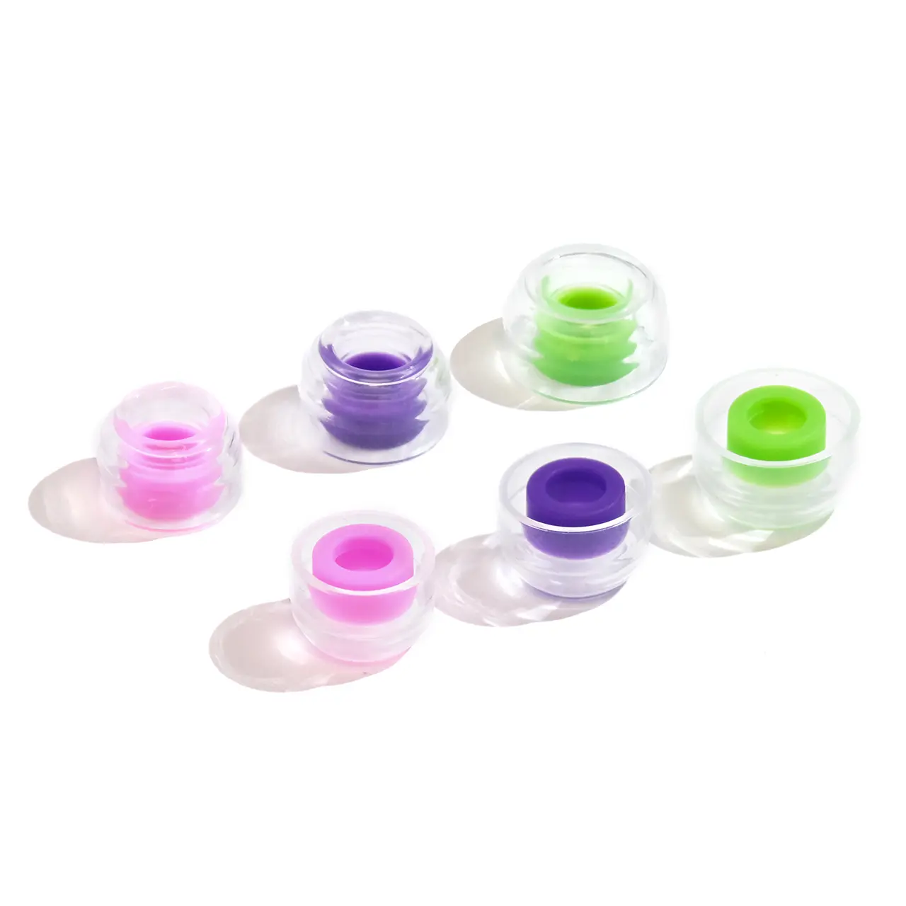 Harmonic Empire Chang He Yin Galaxy 6.2mm Wide Bore Silicone IEM Ear Tips Hypoallergenic Medical-Grade Sound Isolating Replacement Eartips Multi-Size Set with Storage Box