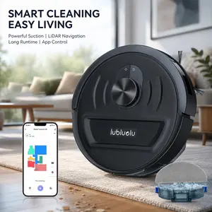 L20 Smart Laser Navigation Robot Vacuum Cleaner with 4000Pa Strong Suction, Automatic Carpet Boost Technology, Multi-Language Voice Prompt, Dustbin Detection Sensor, Mopping & Sweeping 2-in-1, Self-Charging Robotic Vacuum for Pet Hair and Hard Floors outd
