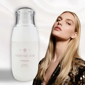 MORESOO Hair Conditioner Spray Leave In 1.69 Fl Oz for Damaged Hair Detangler with Keratin Vitamin B5 Olive Oil & Jojoba Oil Daily Moisturizing & Restoring Formula Gentle Nourishing Shampoo