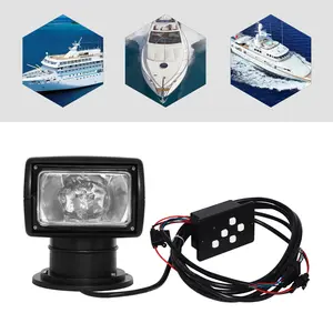 Remote Control Searchlight Spotlight 360 Rotating 2500LM For Marine Boat Car