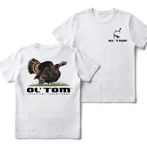 100% Cotton Ol’ Tom Brand Wild Turkey Hunting T-Shirt – Outdoor Hunter Graphic Tee, Rustic Wildlife Apparel
