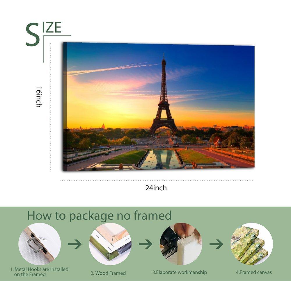 Scenic Poster  Paris  Tower Poster Decorative Painting Canvas Wall Art Picture Print Modern Family Bedroom Decor