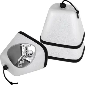 2 Pack Outdoor Faucet Covers, Foam Faucet Covers to Prevent Winter Freeze-Ups,Reusable Insulated Faucet Covers