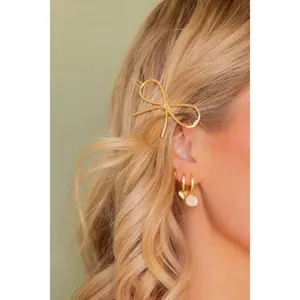 ANDI GOLDEN BOW HAIR CLIP